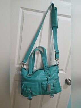 3 ANNIES CAMERA BAG Torquise Color Real Leather Australian Made 😍